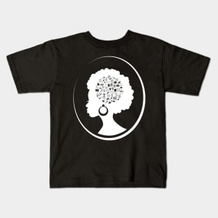 Science on the Afro (Light Design) Kids T-Shirt